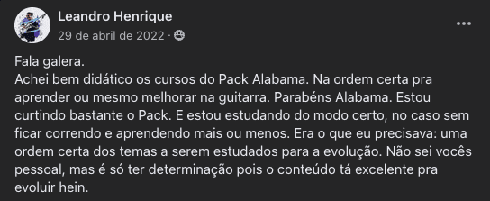 Relato real de aluno sobre o ensino de Mauricio Alabama — 2