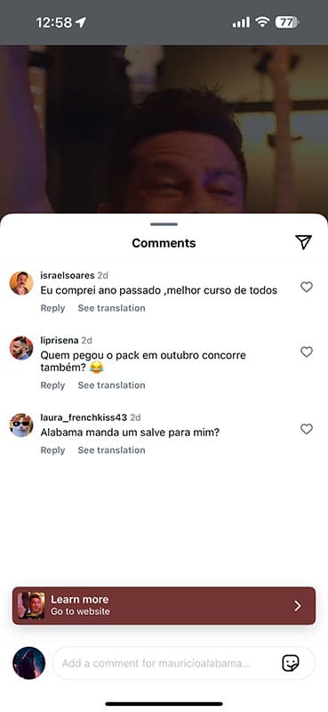 Relato real de aluno sobre o ensino de Mauricio Alabama — 13